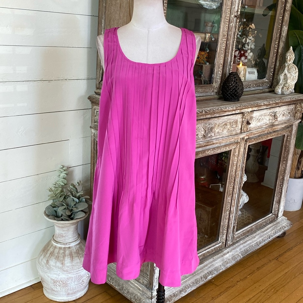 LAUREN Ralph Lauren SLEEVELESS PINK HIBISCUS DRESS 12 NEW